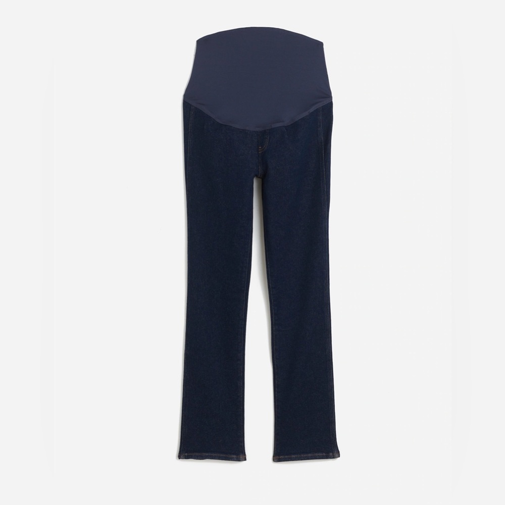 NWT Madewell Maternity Over-the-Belly Mid-Rise Stovepipe Jeans in Lawlor Wash